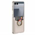 Microsonic Samsung Galaxy Z Flip 7 Kılıf LuxRing Wallet Bej 1