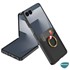 Microsonic Samsung Galaxy Z Flip 7 Kılıf LuxRing Wallet Carbon Siyah 2