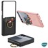 Microsonic Samsung Galaxy Z Flip 7 Kılıf LuxRing Wallet Carbon Siyah 3