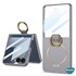 Microsonic Samsung Galaxy Z Flip 7 Kılıf Ring Fall Platinum Gri 2