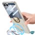 Microsonic Samsung Galaxy Z Flip 7 Kılıf Ring Fall Platinum Titanyum 6