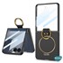Microsonic Samsung Galaxy Z Flip 7 Kılıf Ring Fall Platinum Siyah 2
