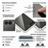 Microsonic Samsung Galaxy Z Flip 8 Privacy 5D Gizlilik Filtreli Cam Ekran Koruyucu Siyah 2