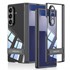 Microsonic Samsung Galaxy Z Fold 7 Kılıf Clarity Stand Siyah 1