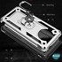 Microsonic Xiaomi Redmi Note 9 Pro 5G Kılıf Military Ring Holder Lacivert 5