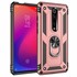 Microsonic Xiaomi Mi 9T Kılıf Military Ring Holder Rose Gold 1