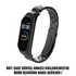 Microsonic Xiaomi Mi Band 3 Metal Stainless Steel Kordon Siyah 2