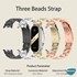Microsonic Xiaomi Mi Band 8 Metal Stainless Steel Kordon Gold 5