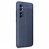 Microsonic Xiaomi Mi Note 10 Lite Kılıf Deri Dokulu Silikon Lacivert 2