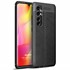 Microsonic Xiaomi Mi Note 10 Lite Kılıf Deri Dokulu Silikon Siyah 1