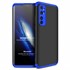 Microsonic Xiaomi Mi Note 10 Lite Kılıf Double Dip 360 Protective Siyah Mavi 1
