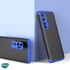 Microsonic Xiaomi Mi Note 10 Lite Kılıf Double Dip 360 Protective Siyah Mavi 3
