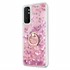 Microsonic Xiaomi Mi Note 10 Lite Kılıf Glitter Liquid Holder Pembe 2
