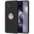 Microsonic Xiaomi Mi Note 10 Lite Kılıf Kickstand Ring Holder Siyah Rose 1