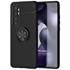 Microsonic Xiaomi Mi Note 10 Lite Kılıf Kickstand Ring Holder Siyah 1