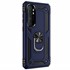 Microsonic Xiaomi Mi Note 10 Lite Kılıf Military Ring Holder Lacivert 2