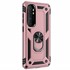 Microsonic Xiaomi Mi Note 10 Lite Kılıf Military Ring Holder Rose Gold 2