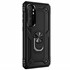 Microsonic Xiaomi Mi Note 10 Lite Kılıf Military Ring Holder Siyah 2