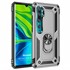 Microsonic Xiaomi Mi Note 10 Pro Kılıf Military Ring Holder Gümüş 1