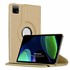 Microsonic Xiaomi Pad 6 Kılıf 360 Rotating Stand Deri Gold 1