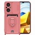 Microsonic Xiaomi Poco M5 Kılıf Multifunction Silicone Pembe 1