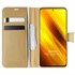 Microsonic Xiaomi Poco X3 NFC Kılıf Delux Leather Wallet Gold 1