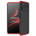 Microsonic Xiaomi Poco X4 Pro 5G Kılıf Double Dip 360 Protective Siyah Kırmızı 1