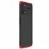 Microsonic Xiaomi Poco X4 Pro 5G Kılıf Double Dip 360 Protective Siyah Kırmızı 2