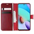 Microsonic Xiaomi Redmi 10 2022 Kılıf Delux Leather Wallet Kırmızı 1