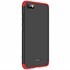 Microsonic Xiaomi Redmi 6A Kılıf Double Dip 360 Protective Siyah Kırmızı 2