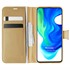 Microsonic Xiaomi Redmi 9 Kılıf Delux Leather Wallet Gold 1