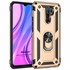 Microsonic Xiaomi Redmi 9 Kılıf Military Ring Holder Gold 1
