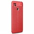 Microsonic Xiaomi Redmi 10A Kılıf Deri Dokulu Silikon Kırmızı 2