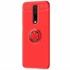 Microsonic Xiaomi Redmi K30 Kılıf Kickstand Ring Holder Kırmızı 2