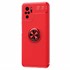 Microsonic Xiaomi Poco M5s Kılıf Kickstand Ring Holder Kırmızı 2