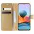 Microsonic Samsung Galaxy M23 Kılıf Delux Leather Wallet Gold 1