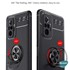 Microsonic Xiaomi Redmi Note 10 Pro Max Kılıf Kickstand Ring Holder Siyah Rose 4