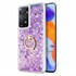 Microsonic Xiaomi Redmi Note 11 Pro 5G Kılıf Glitter Liquid Holder Mor 1