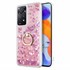 Microsonic Xiaomi Redmi Note 12 Pro 4G Kılıf Glitter Liquid Holder Pembe 1