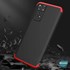 Microsonic Xiaomi Redmi Note 11 Pro 5G Kılıf Double Dip 360 Protective Siyah Kırmızı 5