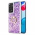 Microsonic Xiaomi Redmi Note 11 Kılıf Glitter Liquid Holder Mor 1