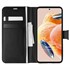Microsonic Xiaomi Redmi Note 12 Pro 4G Kılıf Delux Leather Wallet Siyah 1
