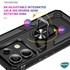 Microsonic Xiaomi Redmi 13C Kılıf Military Ring Holder Siyah 5