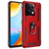 Microsonic Xiaomi Poco M6 Pro 4G Kılıf Military Ring Holder Kırmızı 1