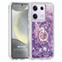 Microsonic Xiaomi Poco M6 Pro 4G Kılıf Glitter Liquid Holder Mor 1
