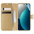 Microsonic Xiaomi Redmi Note 15 Pro 4G Kılıf Delux Leather Wallet Gold 1