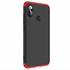 Microsonic Xiaomi Redmi Note 6 Pro Kılıf Double Dip 360 Protective Siyah Kırmızı 2