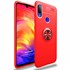 Microsonic Xiaomi Redmi Note 7 Pro Kılıf Kickstand Ring Holder Kırmızı 1