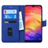 Microsonic Xiaomi Redmi Note 7 Pro Kılıf Fabric Book Wallet Lacivert 1