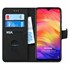 Microsonic Xiaomi Redmi Note 7 Pro Kılıf Fabric Book Wallet Siyah 1